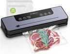 Vacuum Sealer for Food, Multi-Functional Food Saver with 20 Vacuum Bags, 6 Modes, Pulse Function, Wet & Dry Mode, Built-in Cutter