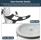 JOYAMI Electric Food Processor with 2 Bowls, Food Chopper Vegetable Meat Grinder, Stainless Steel Blades, 2 Speed