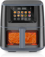 SEEDEEM Max XL Air Fryer 8QT, 10-in-1 Digital Air Fryer Oven with Color Touchscreen & Viewing Window, Toaster Oven Combo for Broil, Roast, Dehydrate, Bake – Gary
