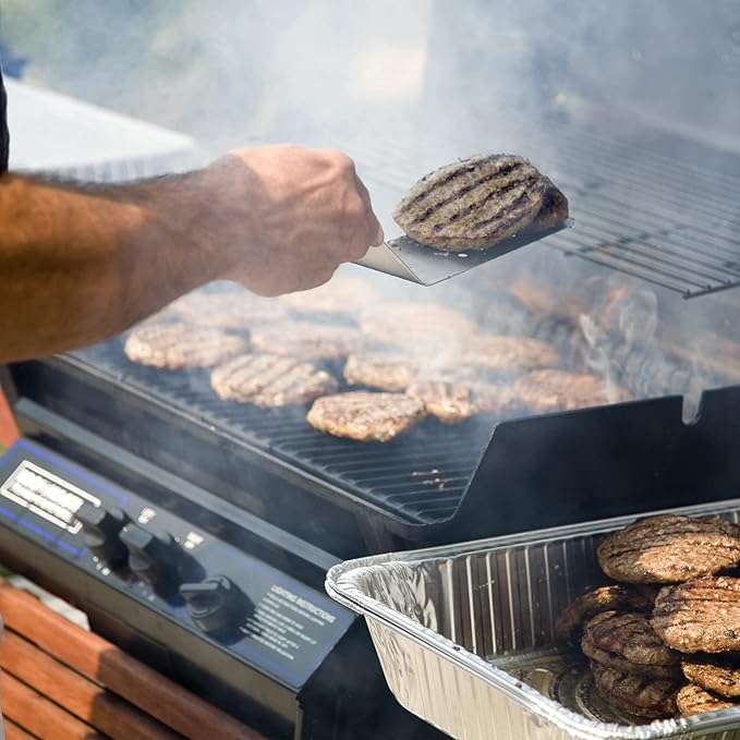 Silver Knight 9x13 Aluminum Pans Disposable Foil Pans (30-Pack), Half Size Deep Steam Table Pans Extra Thick for Baking, Cooking, Roasting, Heating …