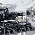 KEAWELL K3 Premium 1.5-Quart Tri-Ply Stainless Steel Saucepan with Lid, Induction & Oven Safe up to 600°F, Even Heating, Professional Cookware for All Stovetops (1.5-Qt)