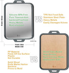 Titanium Cutting Board for Kitchen, Cutting Board Double Sided with Juice Groove, Food Grade Pure Titanium and Wood Fiber Composite, for Chopping Meat/Vegetables/Fruit Dishwasher Safe 16"×11"