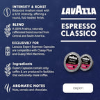 Lavazza Classy Mini Coffee Maker – 72 Count Classico Espresso Capsules – Compact Single-Serve Machine for Espresso & Lungo – Compatible Expert Pods