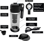 VINCI Express Cold Brew, Electric Cold Brew Coffee Maker in 5 minutes, 4 Brew Strength Settings & Cleaning Cycle, Easy to Use & Clean, Glass Carafe, Cold Brewer for Iced Coffee, 1.1 L Pitcher (37 oz)