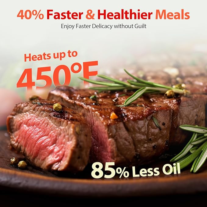 Air Fryer, Beelicious 8-in-1 Smart Compact 4QT Air Fryers, Shake Reminder,450°F Digital Airfryer with Flavor-Lock Tech,Tempered Glass Display, Dishwasher-Safe & Nonstick, Fit for 1-3 People, Avo Green