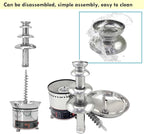 Chocolate Fountain 110V Electric 4-Tiers Digital Chocolate Fountain Melting Machine Heating Fondue Fountain,3kg of chocolate