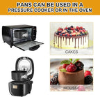 4pcs 6 inch springform pan，spring form pan for cheesecake with a detachable bottom，cake molds suitable for baking kitchens（black）