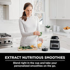 Ninja BN751 Professional Plus DUO Blender, 1400 Peak Watts, 3 Auto-IQ Programs for Smoothies, Frozen Drinks & Nutrient Extractions, 72-oz. Total Crushing Pitcher & (2) 24 oz. To-Go Cups, Black