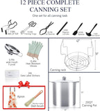 Canning Pot-Canning supplies starter kit, Stainless Steel Canning Tool Kit，Water bath canner with rack for canning.