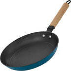 YUTANN Nonstick Frying Pan 12 inch, Ceramic Cast Iron Skillet, Lightweight Pre-seasoned Cast Iron Pan with Detachable Handle, Dishwasher & Oven Safe, Free of PFAS and PFOA