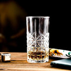 Highball Glasses - Water Glasses Set of 6-14 Ounce Collins Tall Beverage Cups Glassware for Drinks, Coctail, Water, Beer, Soda