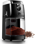 Secura Electric Burr Coffee Grinder Mill, Adjustable Cup Size, 17 Fine to Coarse Grind Size Settings for Drip, Percolator, French Press and Turkish Coffee Makers, Black,12 cups
