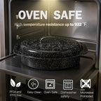 13” Enamel Roaster With Lid Oval Roasting Pan For Oven with 11"Inner Diameter Broiler Pan Suitable For Dining With Two People High Temperature Resistance Dishwasher Safety Gift Idea for Christmas