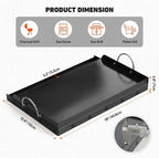 Onlyfire Universal BBQ Griddle with Handles for Most Grills, Ceramic Coated Non-stick Flat Top Griddle for Outdoor Cooking, 18"L x 12.6"W x 2.8"H "