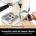 CHULUX Slim Espresso Machine with Milk Frother Steam Wand, 20 Bar Professional Italian Pump Espresso Coffee Machine for Home Cappuccino & Latte Maker, Creamy