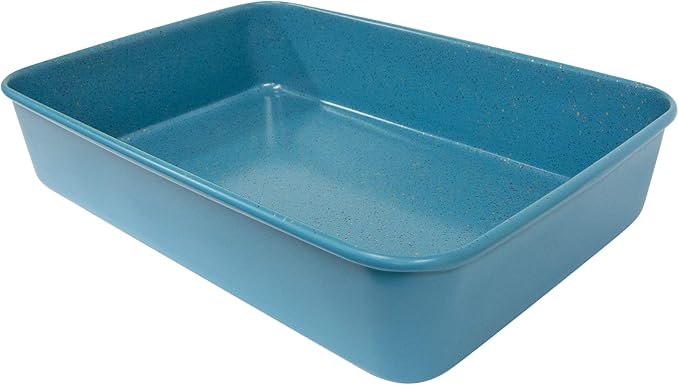 casaWare 15 x 10 x 3-Inch Ultimate Series Commercial Weight Ceramic Coated Non-Stick Lasagna/Roasting Pan (Blue Granite)