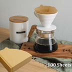 Cone Coffee Filters Size 01, 100 Count Unbleached 1-2 Cups Disposable V01 Coffee Paper Filters, Compatible with Cone Shaped Pour Over Coffee Filter and Drip Coffee Maker