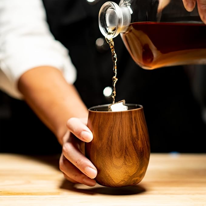 Sipworks Insulated Whiskey Tumbler - 8 oz Stainless Steel Bourbon Lowball Tumbler with Double Walled Vacuum Insulation - Spill Resistant Cocktail Nosing Glass Mug | Travel & Parties - Heather