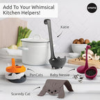 OTOTO PanCats Egg Ring Set of 3 - Silicone Egg Rings for Frying Eggs, Non Stick Fried Egg Cooker Ring, Cat Gifts for Cat Lovers, Cute Funny Kitchen Accessories Gadgets (Multicolor)