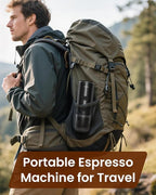 Portable Espresso Maker, 20 Bar Electric Espresso Machine for Travel, Camping, Rechargeable USB-C Mini Coffee Maker for NS Capsule Pods and Ground Coffee, Matte Black