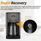 Coffee Machine Brew Basket Bottom Spring Loaded Stopper Kits Replacement Brew Baske for Cuisinart DCC-1200 DCC-1200BCH DCC-1200BW Coffee Maker Brew Basket Parts