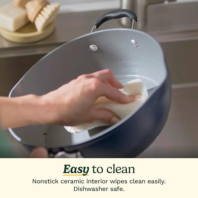 Cuisinart Preferred Pan 4-Pc Set - Sensible Sage Green (4.5 Qt. Multi-Purpose Pan w/Cover, Steamer, Slotted Turner)