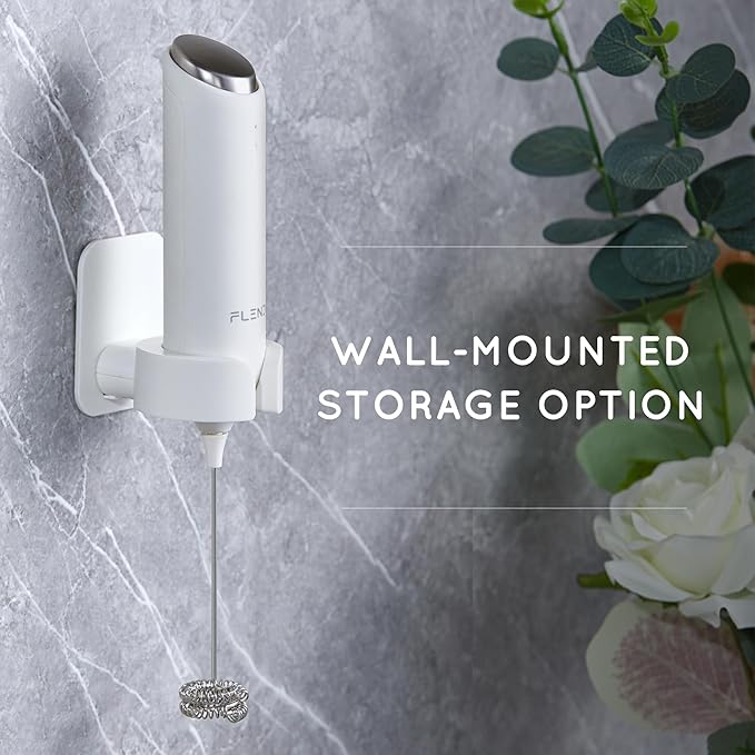 Rechargeable Milk Frother Handheld, Coffee Frother Handheld with USB-C Charging Stand, Electric Drink Mixer Handheld, Mini Electric Whisk Frother for Coffee, Matcha, etc