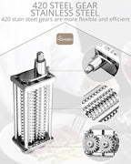 HOMGEN Meat Tenderizer for KitchenAid-Stainless Steel Meat Tenderizer Attachment with Durable Gears-Universal Fit All KitchenAid Models -Professional Meat Pounder for Beef/Pork/Includes Sturdy Cover