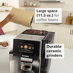 BOSCH 800 Series Fully Automatic Espresso and Coffee Machine – 36 Drinks with Coffee World, Cold Brew, Double Cup, Integrated Milk Container, Smart Features, in Stainless Steel TQU60703