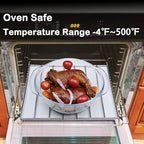 Small Glass Casserole Dish With Lid, 1.5L Microwavable Bowl, Easy Grab Baking Dish - Oven Safe