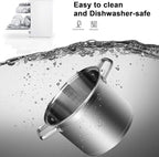 Duxtop Professional Stainless Steel Cookware Induction Ready Impact-bonded Technology (8.6Qt Stockpot)
