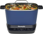 STIRMAX™ Midnight Blue 7.5 Quart Digital Multi-Cooker with Automatic Paddle to Stir and Shred, 9 in 1 programmable presets to Sauté, Sear, and Brown Food Before Simmering
