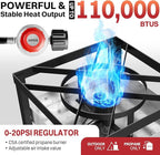 80QT Crawfish Boiler | Seafood Boiling Kit | Dustproof Cover & 16" Skimmer Included | 110,000BTU Propane Jet Burner | 0-20 PSI CSA Certified Regulator | Crab Boil Pot for Outdoor Backyard Cooking