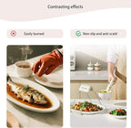 Hot Plate Gripper，bowl Holders for Hot Food，anti Scald Bowl Holder Clip，Stainless Steel Bowl Clip 2-Piece Set with Food Out From Instant Pot Microwave Oven，Air Fryer, Steamer