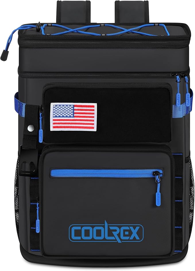 Large Backpack Cooler 36 Can Cooler Backpack with 2 Insulated Compartments Leak Proof Waterproof Travel Backpack, Camping Beach Picnic Lunch Thermal Bag for Women and Men