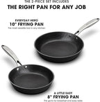 imarku Non Stick Frying Pans - 8 & 10 inch Frying Pan Set Nonstick Skillet, Professional Frying Pans Nonstick with Cool Stainless Steel Handle, Dishwasher Safe, Best Gifts