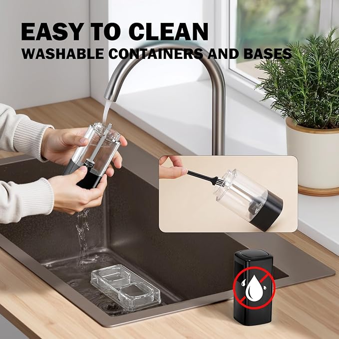 Electric Salt and Pepper Grinder Set, Rechargeable Electric Pepper Grinder with LED Display, Adjustable Coarseness, Large Capacity Refillable Salt and Pepper Shakers, Ideal for Kitchen, BBQ, Gift