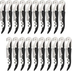 HYZ Wine Opener Bulk 20Pack for Bartender, Professional Waiter Corkscrew Wine Key for Servers,Wine Bottle Opener Double Hinged, Wine Accessories Set for Party Favor, Black