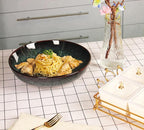 Soup bowl Soup plate Large Pasta Bowls 56 ounce, Set of 2, Serving,Salad,Dinner,deep Plate/Wide Bowl,Microwave, Oven, Dishwasher Safe Kitchen Dinnerware,Modern Porcelain Dishes 10 inch