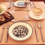 Silverware Set Flatware Set 18/10 Stainless Steel Cutlery Set Matte Finished Vintage 20 Pieces Service for 4