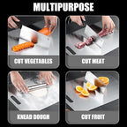 New Titanium Cutting Board - 100% Pure Titanium Cutting Boards For Kitche, 1 Pack Double-sided food-grade Cutting Board For Cutting Meats, Fruits And Vegetables（11.4x8in）