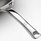 Hybrid Wok Pan, Nonstick, PFOA Free 12 Inch Induction Wok With Lid, Dishwasher Safe Cooking Pan For All Cooktops, Stainless Steel Cookware, Woks & Stir-Fry Pans, Bonus Bamboo Dish Brush