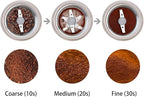 DR MILLS DM-7441 Coffee Grinder Electric, Coffee Bean and Dried Spice Grinder, One Touch Operation, Blade and cup made with SUS304 stainless steel (White)