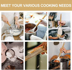 Cooking Utensils Set- 35 PCs Kitchen Utensils with Grater,Tongs, Spoon Spatula &Turner Made of Heat Resistant Food Grade Silicone and Wooden Handles Kitchen Gadgets Tools Set for Cookware