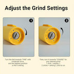 Nuttii Burr Coffee Grinder – Electric, Portable, Small, Quiet Adjustable Conical Burr Coffee Bean Mill, 20 Grind Settings for Espresso, Pour-Over, French Press Moka, for Home Travel Use (Matte Black)