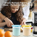 for Ninja Creami Deluxe Pints and Lids 4 Pack,24OZ Creami Deluxe Pint Containers Family Creami Deluxe Pint Containers for Ninja Creamy Deluxe NC501 NC500 Series (Dishwasher Safe Reusable Leak Proof)