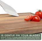 WALDWERK Cutting Board Set (15.75 x 12/13 x 9.5/10 x 7 in) out of Solid Acacia Wood - 0,8 in Thick Cutting Boards for Kitchen - Wood Cutting Boards - Wooden Chopping Boards for Kitchen