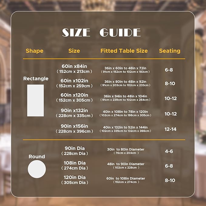 sancua Rectangle Tablecloths 6 Pack - 90x156 Inch - White Washable Fabric Cloth Table Cloth, Large Reusable Polyester Table Covers for Wedding, Party, Birthday, Banquet