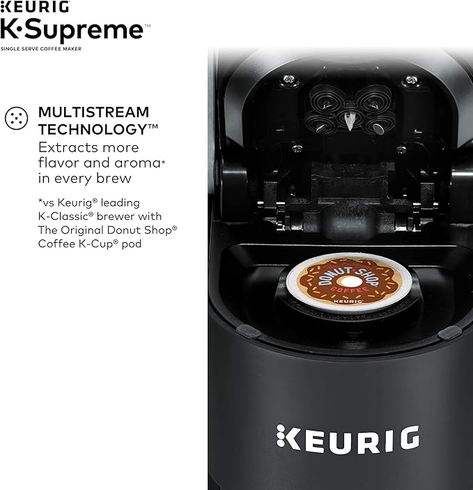 Keurig® K-Supreme Single Serve K-Cup Pod Coffee Maker & Brewer Cleanse Kit For Maintenance Includes Descaling Solution & Rinse Pods