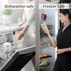 Wheat Straw Dishes Set for 8, Dinnerware Sets 32 piece, Unbreakable Plates, Bowls, Cups Sets for Kitchen Parties Camping RV - Beige